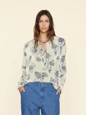 Xirena Shirts<Cream Pom Beau Shirt