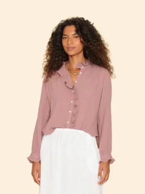 Xirena Shirts<Dusty Rose Gillian Shirt