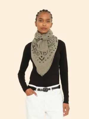Xirena Accessories<Kujten Marl Khaki Hachiko Bandana
