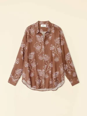 Xirena Shirts<Mocha Pom Beau Shirt