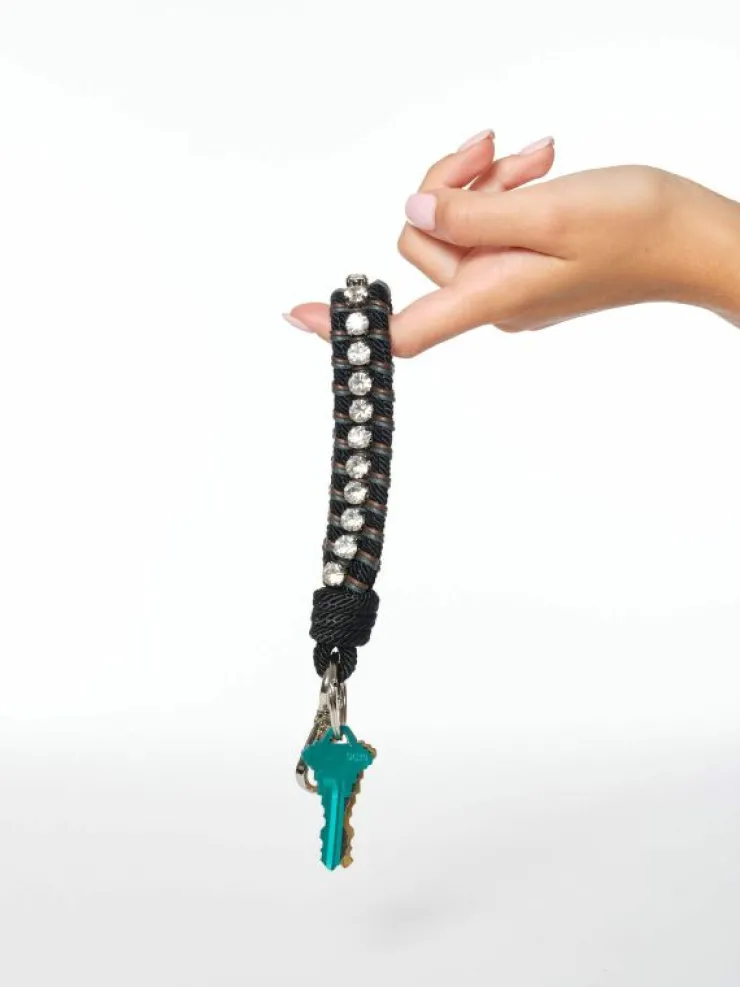 Xirena Accessories<MY BOB Rhinestone Key Ring