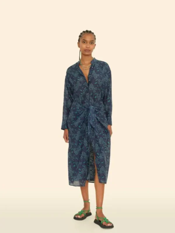 Xirena Dresses<Navy Green Alana Dress