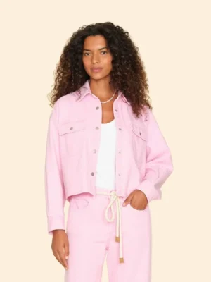 Xirena Sweaters & Jackets<Petal Pink Leon Denim Jacket