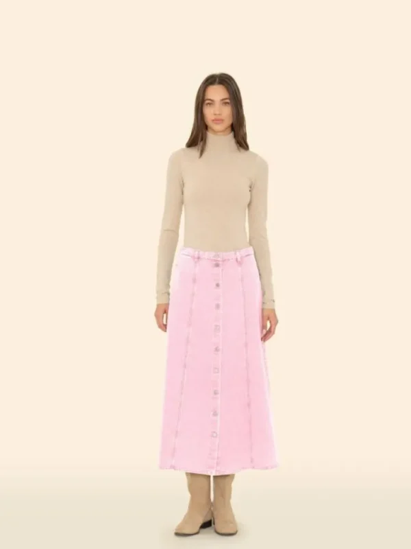 Xirena Skirts<Petal Pink Spence Denim Skirt