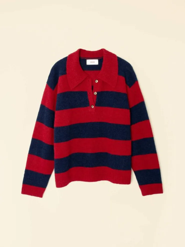 Xirena Sweaters & Jackets<Red Blue Benton Sweater
