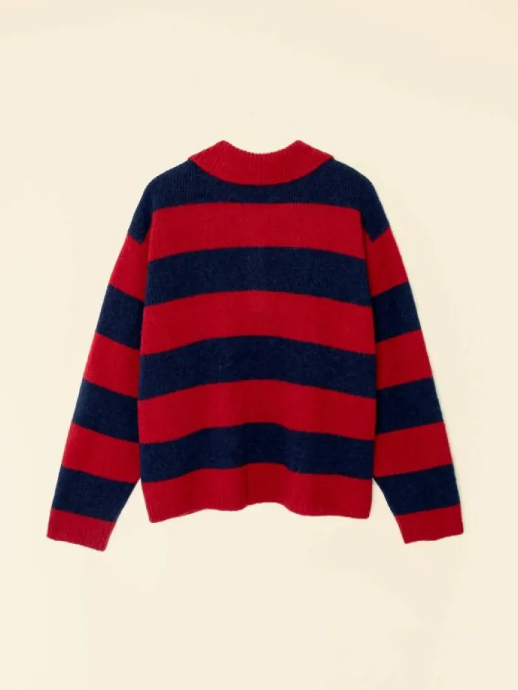 Xirena Sweaters & Jackets<Red Blue Benton Sweater