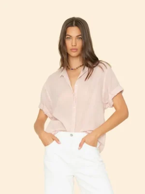 Xirena Shirts<Rose Petal Channing Plaid Shirt