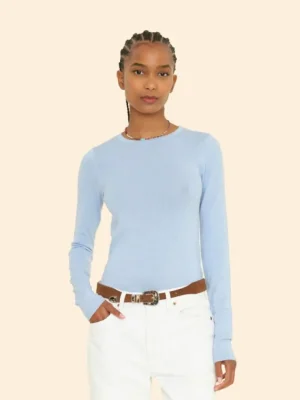 Xirena Sweaters & Jackets<Salt Blue Crewe Sweater