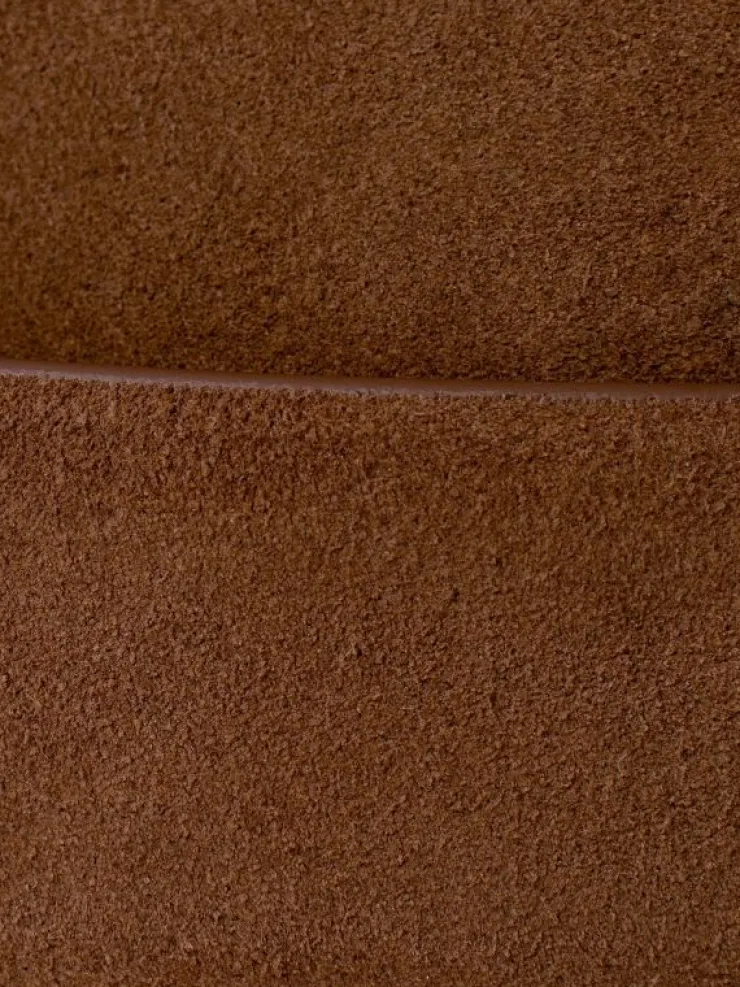 Xirena Accessories<Silver Ostrich Brown Suede Tortoise Belt